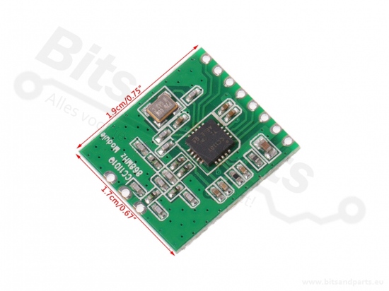 RF Transceiver 868MHz CC1101 met antenne